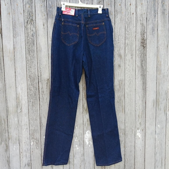 NWT Vintage 1970s Wrangler Misses Full Fit Size 14 Denim Jeans Made in USA - Picture 3 of 6